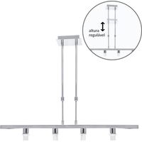Boîtier de lampe de ceiling sydney 4xe14 l.75xw.12xh.12xd.reg.cm chrome