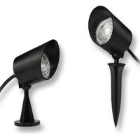 Faretto led 7 watt con snodo doppia istallazione con picchetto e staffa lampada per esterno segnapassi da giardino terrazzo impermeabile IP65