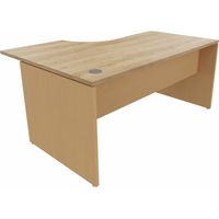 Bureau compact individuel pieds panneaux Serenity