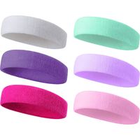 Bandeau absorbant pour sport, coton souple, utilisé comme serviette frontale pour yoga, fitness, running.