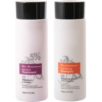 Shampoing soin brésilien 5% kératine, lot lissant réparation dommages, soin capillaire défrisant
