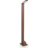 Ideal Lux AGOS Integrierte LED-Hochpollerleuchte für den Außenbereich, Braun, 670 lm, 3000 K, IP54