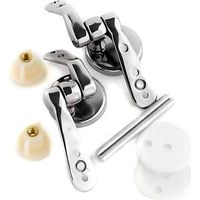 Coppia Supporti Cerniera Cerniere Universali Copriwater In Legno Wc Bagno -3.5 -