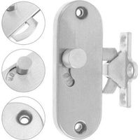 Serrure coulissante à angle droit de 90 degrés avec vis, adaptée aux garages, jardins, salles de bains, placards, cuisines et granges.