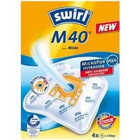 Swirl M 40 sacchi aspirapolvere arancione e bianco con filtro antiallergenico