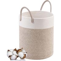 Panier à Linge en Coton Tissé 40L 38X50CM