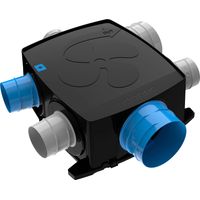 VMC simple flux auto intelligente plat Kit Autocosy iH FLEX 4 sanitaires (3 bouches LINES) - ATLANTIC - 412290