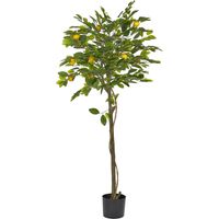 Plante Artificielle Citronnier en Pot 156 cm Décoration Intérieur Plastique Lemon Tree