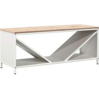 galerie de toit en bois blanc