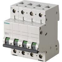 Interrupteur magnétothermique Siemens 4P 50A 6 ka Type C 4 Modules
