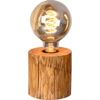 lampada da comodino onli "trabo" in legno di pino h10 cm e27