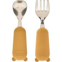 Set Couverts Enfant "Yum" 16cm Ocre
