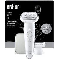Elektrischer Epilierer - BRAUN - SES9-030 - 2 Modi - 50 Min - Wasserdicht - Weiß