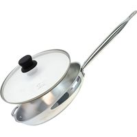 Poêle à frire 32 cm en inox 18/10 et couvercle en verre Elo Profi Therm