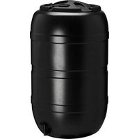 Récupérateur d'eau de pluie tonneau 120 litres – Résistant aux UVs – Couvercle verrouillable – Robinet inclus – Nature