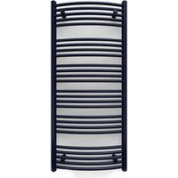 Sèche-serviette mixte noir de 1479mm de haut et 500mm de large - 696 Watt - DOM1479/500Z8N