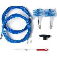 Kit de ramonage 6 m avec 2 brosses à pellets 80 mm – Nettoyage conduits de cheminée poêle à pellets – Rallonges flexibles en acier – Bare