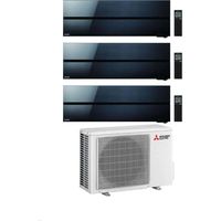 Mitsubishi Climatizzatore Trial Split Kirigamine MSZ-LN Nero 9+9+12 con MXZ-3F54VF4 Inverter R-32 Wi-Fi Classe A+++