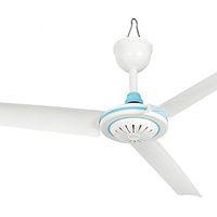 Ventilateur de Plafond Portable DC 12V Silencieux - Basse Tension - Accrochage Facile , pour Camping, Fourgon et Extérieur - Blanc