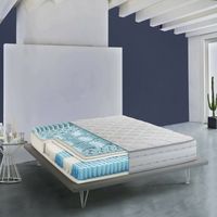 Talamo Italia Doppelmatratze Natalina, Memory Foam-Matratze und Taschenfedern, 100% Made in Italy, Anti-Milbe und hypoallergen, Cm 140x190 h26