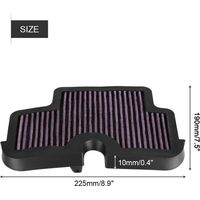 Filtre d\'admission de filtre à air à haut débit 2Motorcycle pour ER6F ER6N 20092011