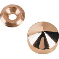 Cache Vis Marbrier Laiton Poli 16mm Finition Décorative Laiton Pour Marbre - Mod Ferrasse
