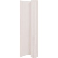 Vidaxl – Clôture PVC double face 110x500 cm – Résistante aux intempéries – Personnalisable en hauteur – Barrière décorative pour jardin