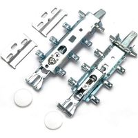 Lot de 2 supports muraux universels pour placards de cuisine avec capuchons