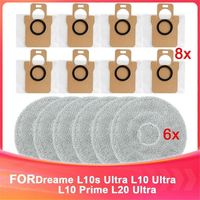 Staubbeutel und Reinigungstücher für Dreame L10S Ultra, L10 Ultra, L10 Prime und L20 Ultra Wischmopps, Beutel für Nasssauger und Wischmopps