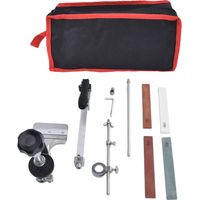 Kit d'affûtage de couteaux en acier inoxydable, machine à aiguiser les couteaux, système de pierre à aiguiser pour usage domestique