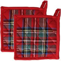 Manique 18x18 cm coton rouge