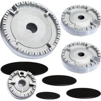 Coperchio per piano cottura Tigrezy Level, tappo a corona per bruciatore per forno a gas, tappo per bruciatore a gas