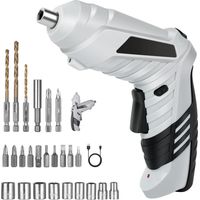 Perceuse Visseuse Sans Fil 3.6Nm, Visseuse Devisseuse 1300mAh 3.6V + 26 Accessoires, 2 Sens Rotation + Lampe LED, Câble Charge USB, Idéal pour Artisans, Installation de Meubles et Jouets