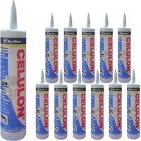 Packung mit 12 weißen 300-ml-Fugendichtstoffen von Red Devil