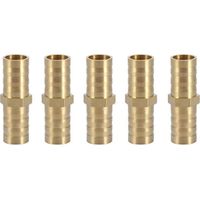 Connecteur Droit Barbelé, Adaptateur de Tuyau Droit Bidirectionnel Laiton Raccord de Tuyau Raccord de Jonction Tube Raccord 10mm(10mm 5pcs)