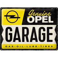 Plaque décorative en métal en relief 40 x 30 cm Opel - Garage