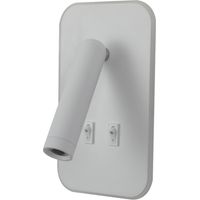 Applique lecture moderne blanche LED 2x8W Italux Doria