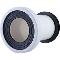 Raccord d’installation pour WC – Raccord étanche en plastique pour tuyau de vidange sanitaire – Compatible avec évacuation horizontale/verticale