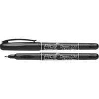 Classic Permanentmarker, feine Spitze, schwarz, im Blister PICA 533/46/SB