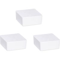 WENKO Raumentfeuchter Cube Nachfüller 1000 g, 3er Set, 3er Set, Weiß, Calciumchlorid weiß