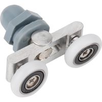 roulettes coulissantes doubles et résistantes pour porte de salle de bain en verre (23 mm)