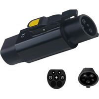 Applicable EV Câble de charge de voiture adaptateur de chargeur de voiture type 2 vers type 1, adaptateur de charge EV, max 32 A, câble de charge EV type 2 ou chargeur vers convertisseur de véhicule é