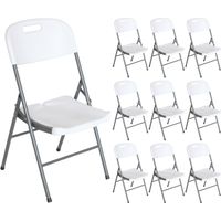 10er-Pack Klappstühle mit Griffen 47x58x87cm Thinia Home