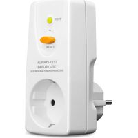 Schutzschalter-Steckdose, Personenschutzstecker, Schutz gegen Leckage und Stromschlag, 10 mA Schutzkontakt 230 V, 16 A Schutzschalterstecker, geeignet für Haushaltsgeräte, Werkzeuge, Außenbereich