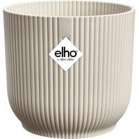 Pot Vibes Fold D.18 Blanc Lin Design Plissé élégant Et Durable - Elho Bv