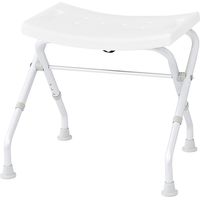 Ridder A0050301 - Sgabello pieghevole da bagno, colore: Bianco