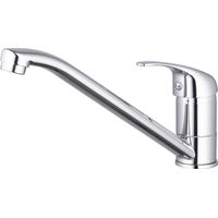 Eurosanit – Mitigeur de lavabo monocommande chromé – Bec orientable 153mm – Cartouche céramique – Flexibles inox inclus – Garantie 5 ans