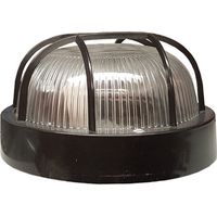 ELECTRICIDAD APLIQUE REDONDO 60W E-27 NEGRO CAJA Ø18,5 CM 14023