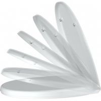 Charnières de siège inox WC FORMAT PRO blanc