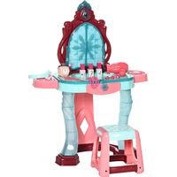 Tocador Infantil Maquillaje +3 Años avec Taburete Espejo Luz Música 57x34x76 cm Multicolore